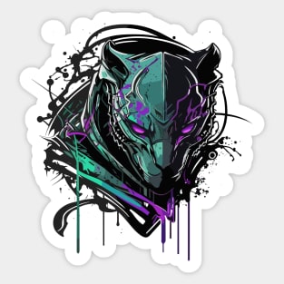 Graffiti Paint Panther Creative Sticker